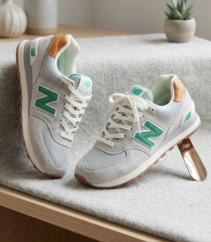 Tenis blancos y verde menta, referencia TV-009