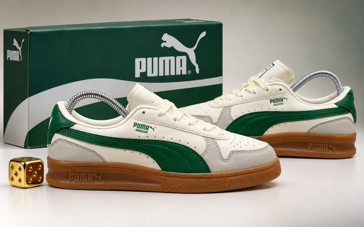 Tenis retro blancos y verdes, referencia TV-012